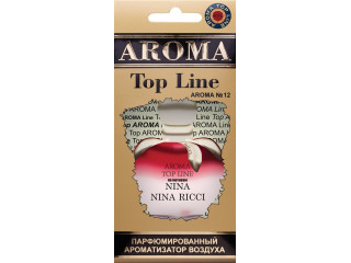 Ароматизатор для авто подвесной картонный парфюмированный AROMA TOP LINE по мотивам Nina