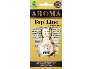 Ароматизатор для авто подвесной картонный парфюмированный AROMA TOP LINE по мотивам Eros woman