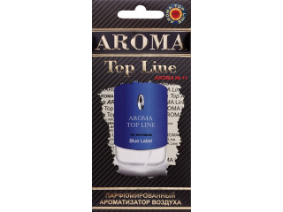 Ароматизатор для авто подвесной картонный парфюмированный AROMA TOP LINE по мотивам BLUE LABEL