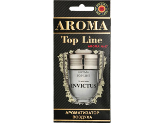 Ароматизатор для авто подвесной картонный парфюмированный AROMA TOP LINE по мотивам INVICTUS