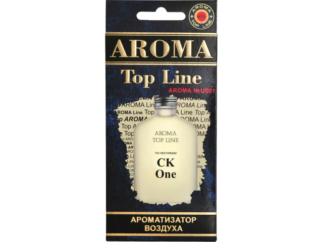 Ароматизатор для авто подвесной картонный парфюмированный AROMA TOP LINE по мотивам ONE