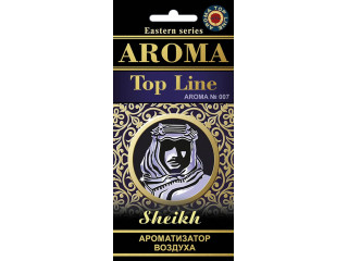 Ароматизатор для авто подвесной картонный парфюмированный AROMA TOP LINE по мотивам SHEIKH