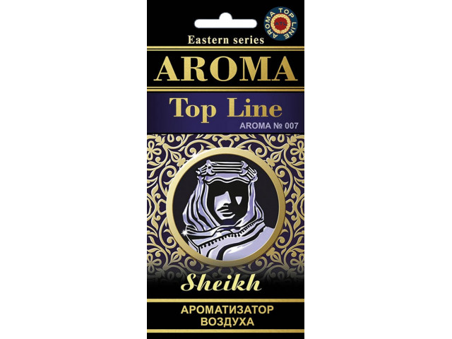 Ароматизатор для авто подвесной картонный парфюмированный AROMA TOP LINE по мотивам SHEIKH