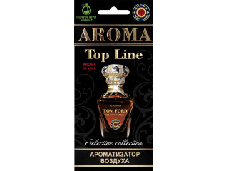 Ароматизатор для авто подвесной картонный парфюмированный AROMA TOP LINE по мотивам Tobacco Vanilla