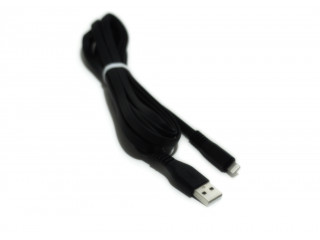 Кабель USB  Apple Lightning 3 метра, быстрая зарядка , силиконовый , черный без коробки
