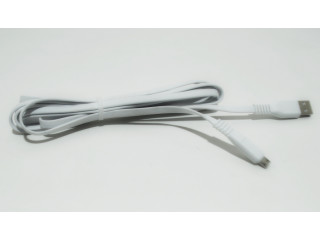 Кабель USB microUSB 3 метра, быстрая зарядка , силиконовый , белый без коробки