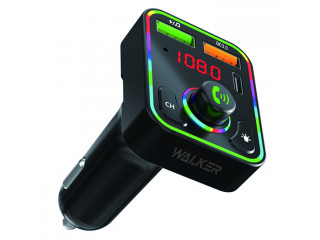 Модулятор FM для авто WALKER WAFM-510 Bluetooth/2USB+Type-C/SD micro/ заряд QC 3.0 + PD 25 вт