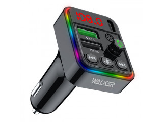 Модулятор FM для авто WALKER WAFM-520 Bluetooth/2USB+Type-C/ заряд QC 3.0 + PD 25 вт