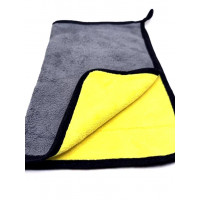 Салфетка микрофибра размер 30*40см, плотность 400г.,многослойная, цвет желтый , уп-ка 10 шт