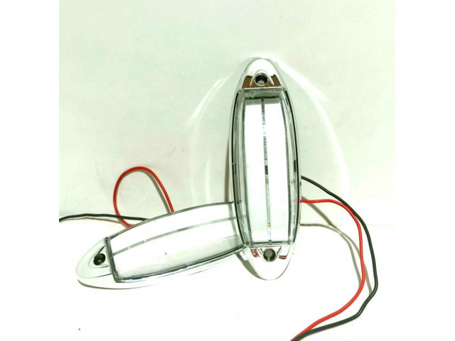 Боковая подсветка габаритов (светодиодные белые, арт 888) 12-24V 2шт Боковая подсветка габаритов (светодиодные белые, арт 888) 12-24V 2шт
