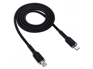 Кабель USB "WALKER" Type-C - Type-C, быстр.заряд (60вт), черный,С795
