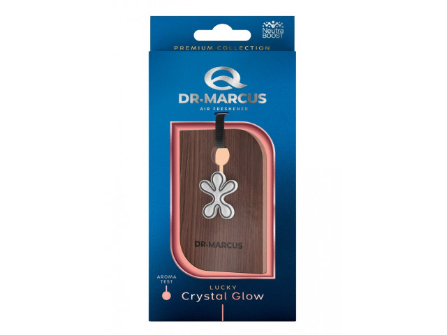 Ароматизатор для авто подвесной деревянный Dr.Marcus Premium DrewnoLucky аромат Crystal Glow Польша Ароматизатор для авто подвесной деревянный Dr.Marcus Premium DrewnoLucky аромат Crystal Glow Польша