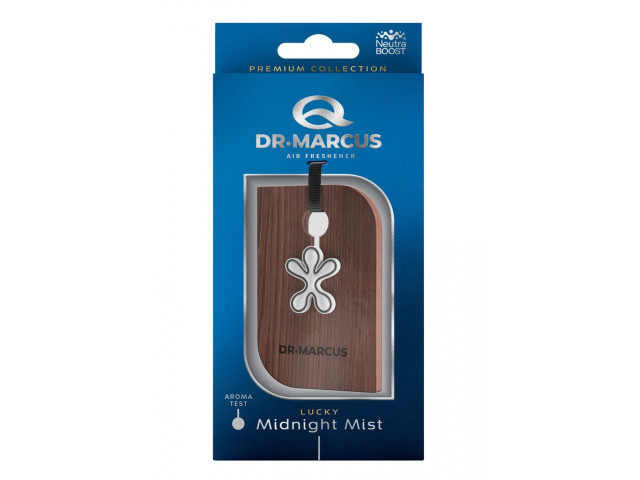 Ароматизатор для авто подвесной деревянный Dr.Marcus Premium DrewnoLucky аромат Midnight Mist Польша Ароматизатор для авто подвесной деревянный Dr.Marcus Premium DrewnoLucky аромат Midnight Mist Польша