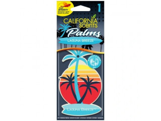 Ароматизатор для авто картонный CALIFORNIA SCENTS лагуна подвесной уп-ка 6 шт, цена за 1шт