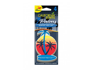 Ароматизатор для авто картонный CALIFORNIA SCENTS новая машина подвесной уп-ка 6 шт, цена за 1шт
