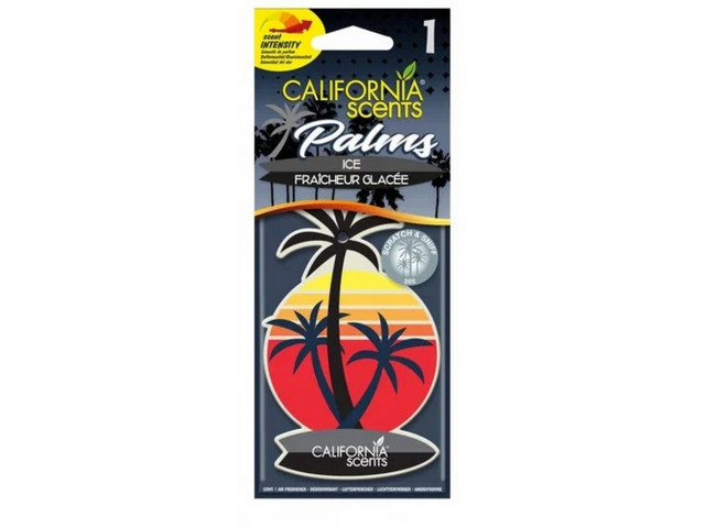 Ароматизатор для авто картонный CALIFORNIA SCENTS лед подвесной уп-ка 6 шт, цена за 1шт