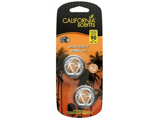 Ароматизатор для авто на дефлектор CALIFORNIA SCENTS аромат ваниль