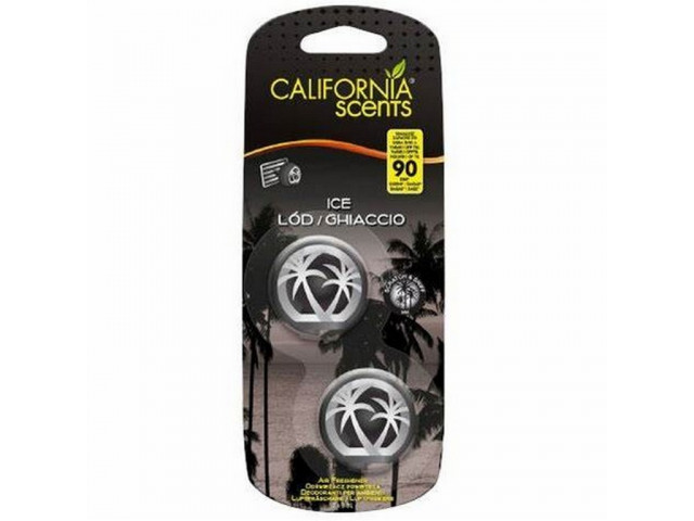 Ароматизатор для авто на дефлектор CALIFORNIA SCENTS аромат лед