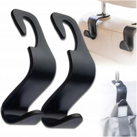 Крючки-вешалки автомобильные  (черная пластик) к-т 2шт. в упаковке