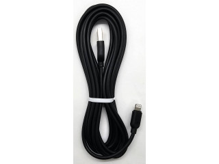 Кабель USB MRM MX14 Lightning 3м. прорезиненный 3А,черный, в пакете