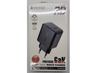 Зарядное устройство сетевое deespi GaN30 1 слот Type-C 30Вт QC+PD