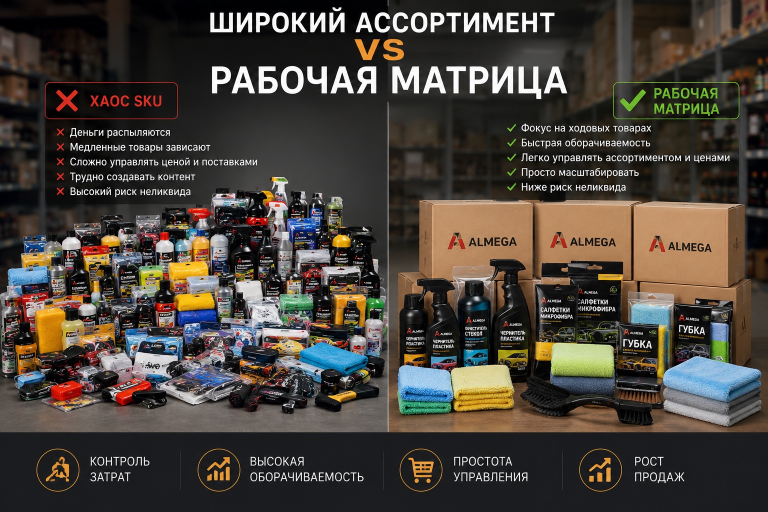 Почему широкий ассортимент «убивает» новичков